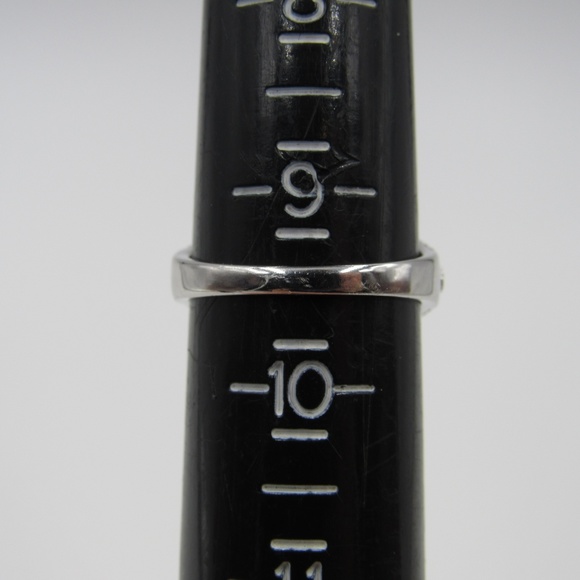 Vintage Size 9.5 Sterling Yellow CZ Diamond Ring - Picture 5 of 7